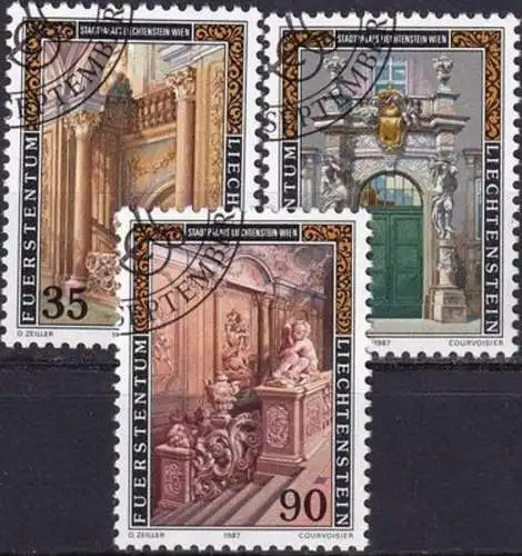 LIECHTENSTEIN 1987 Mi-Nr. 925/27 o used - aus Abo