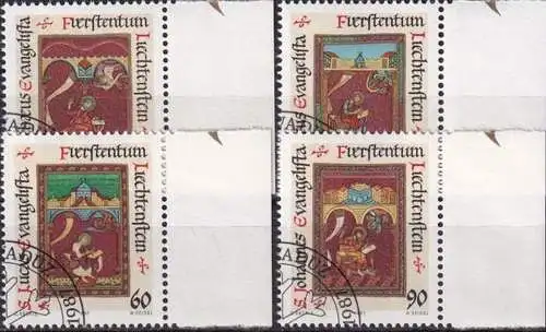 LIECHTENSTEIN 1987 Mi-Nr. 930/33 o used - aus Abo