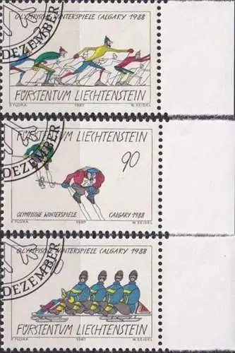 LIECHTENSTEIN 1987 Mi-Nr. 934/36 o used - aus Abo