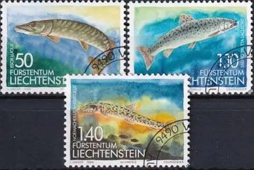 LIECHTENSTEIN 1989 Mi-Nr. 964/66 o used - aus Abo