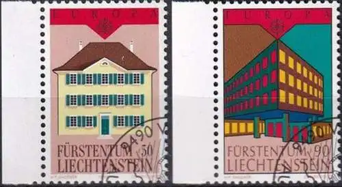 LIECHTENSTEIN 1990 Mi-Nr. 984/85 o used - aus Abo