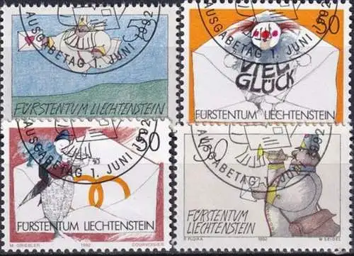 LIECHTENSTEIN 1992 Mi-Nr. 1041/44 o used - aus Abo