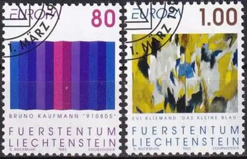LIECHTENSTEIN 1993 Mi-Nr. 1054/55 o used - aus Abo