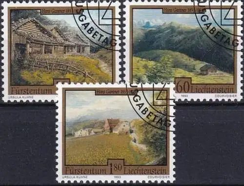LIECHTENSTEIN 1993 Mi-Nr. 1056/58 o used - aus Abo