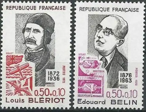 FRANKREICH 1972 Mi-Nr. 1799/00 ** MNH