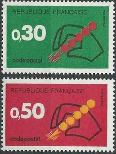 FRANKREICH 1972 Mi-Nr. 1795/96 ** MNH