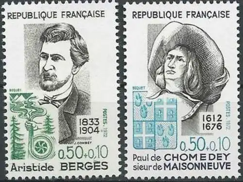 FRANKREICH 1972 Mi-Nr. 1782/83 ** MNH