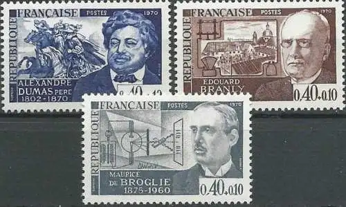 FRANKREICH 1970 Mi-Nr. 1707/09 ** MNH