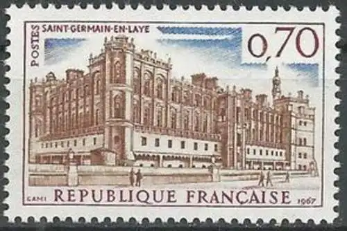 FRANKREICH 1967 Mi-Nr. 1587 ** MNH
