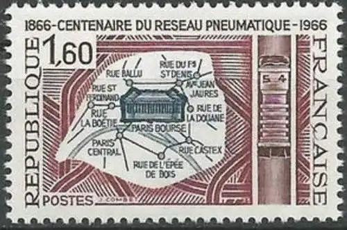 FRANKREICH 1966 Mi-Nr. 1563 ** MNH