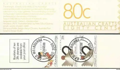 AUSTRALIEN 1988 Mi-Nr. MH 80 C Markenheft/booklet  o used - aus Abo