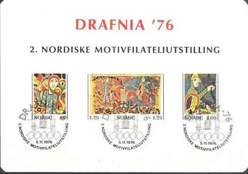 NORWEGEN 1976 Souvenir Block