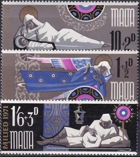 MALTA 1971 Mi-Nr. 433/35 ** MNH