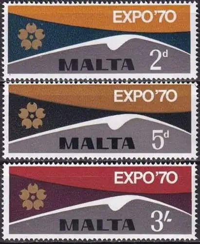 MALTA 1970 Mi-Nr. 409/11 ** MNH