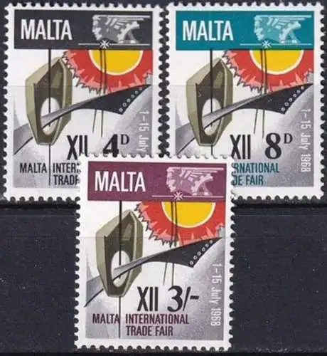 MALTA 1968 Mi-Nr. 373/75 ** MNH