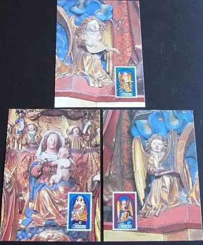 LIECHTENSTEIN 1982 Mi-Nr. 813/15 Maximumkarten MK/MC 36