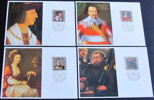 LIECHTENSTEIN 1982 Mi-Nr. 809/12 Maximumkarten MK/MC 35