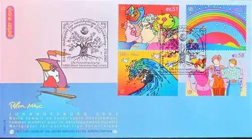 UNO WIEN 2002 Mi-Nr. 367/70 FDC