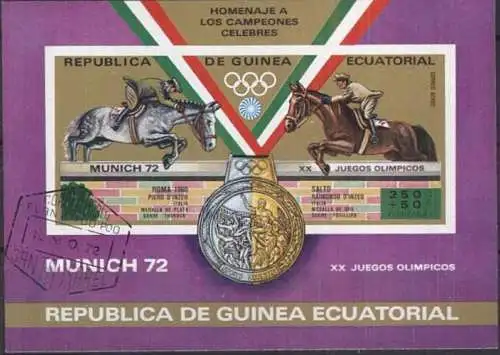 REPUBLICA DE GUINEA ECUATORIAL 1972 Mi-Nr. Block 20 o used