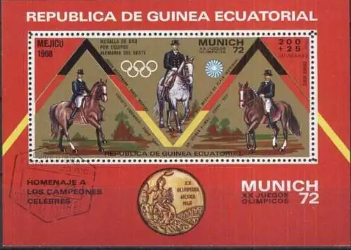 REPUBLICA DE GUINEA ECUATORIAL 1972 Mi-Nr. Block 19 o used