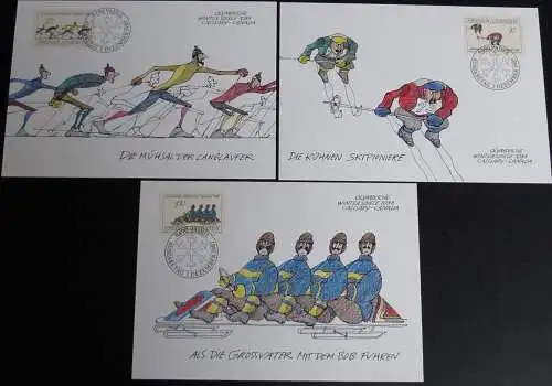 LIECHTENSTEIN 1987 Mi-Nr. 934/36 Maximumkarten MK/MC 79