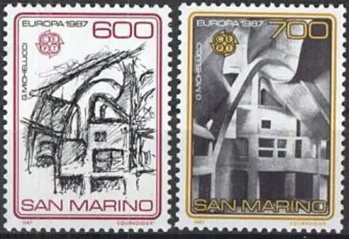 SAN MARINO 1987 Mi-Nr. 1354/55 ** MNH - CEPT