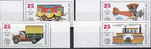 BULGARIEN 1988 Mi-Nr. 3724/27 ** MNH