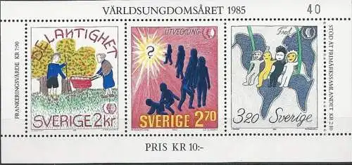 SCHWEDEN 1985 Mi-Nr. Block 13 ** MNH