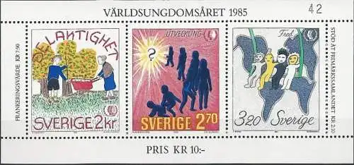 SCHWEDEN 1985 Mi-Nr. Block 13 ** MNH