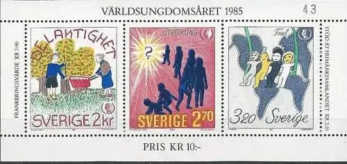 SCHWEDEN 1985 Mi-Nr. Block 13 ** MNH