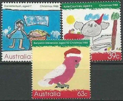 AUSTRALIEN 1988 Mi-Nr. 1135/37 ** MNH