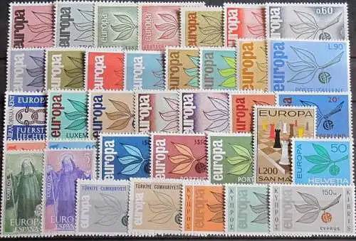 EUROPA - CEPT Jahrgang 1965 complete year set ** MNH