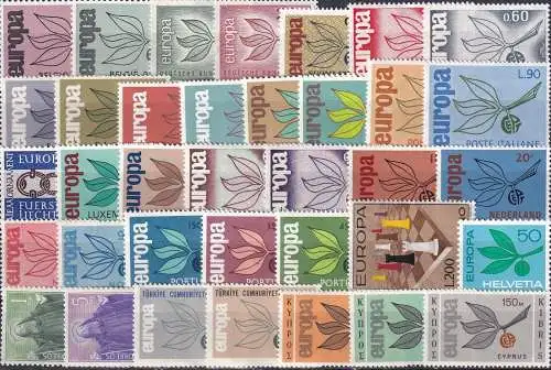 EUROPA - CEPT Jahrgang 1965 complete year set ** MNH