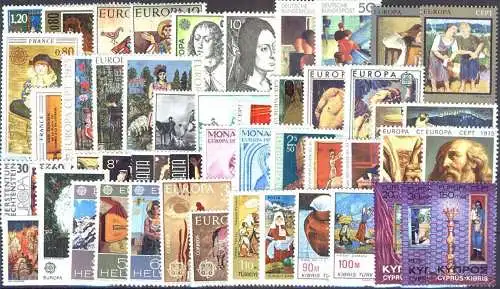 EUROPA - CEPT Jahrgang 1975 complete year set without blocs ** MNH