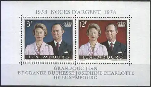 LUXEMBURG 1978 Mi-Nr. Block 11 ** MNH