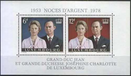 LUXEMBURG 1978 Mi-Nr. Block 11 ** MNH