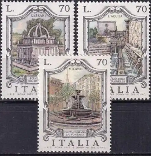 ITALIEN 1975 Mi-Nr. 1504/06 ** MNH