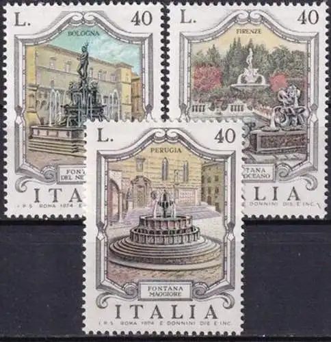 ITALIEN 1974 Mi-Nr. 1469/71 ** MNH