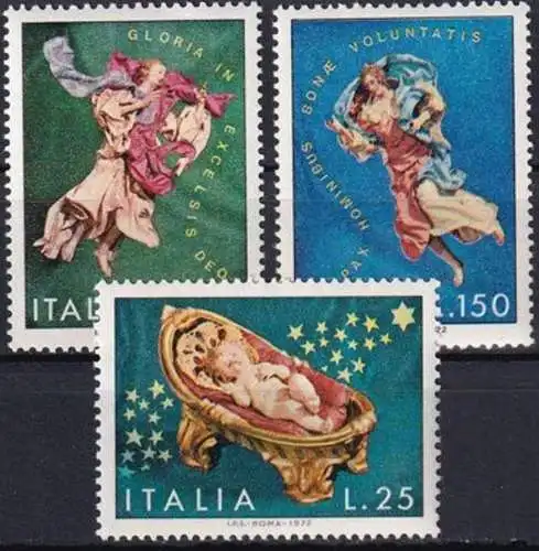 ITALIEN 1972 Mi-Nr. 1380/82 ** MNH