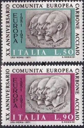 ITALIEN 1971 Mi-Nr. 1333/34 ** MNH