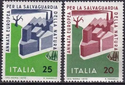 ITALIEN 1970 Mi-Nr. 1325/26 ** MNH