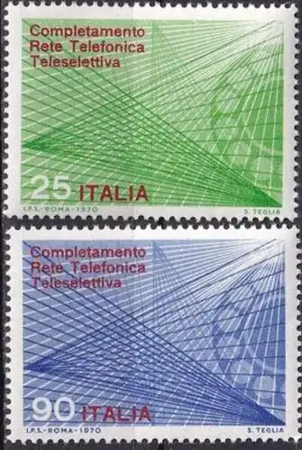 ITALIEN 1970 Mi-Nr. 1323/24 ** MNH