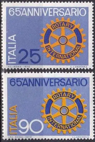 ITALIEN 1970 Mi-Nr. 1321/22 ** MNH