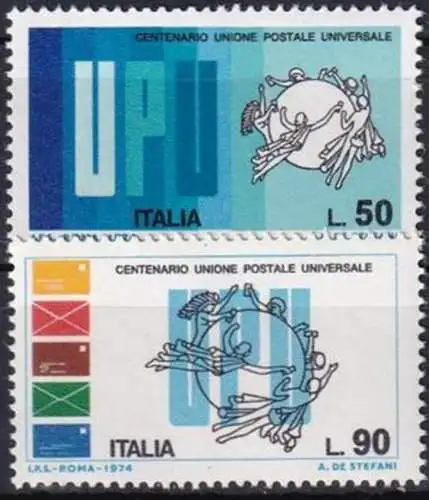 ITALIEN 1974 Mi-Nr. 1465/66 ** MNH