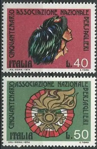 ITALIEN 1974 Mi-Nr. 1451/52 ** MNH