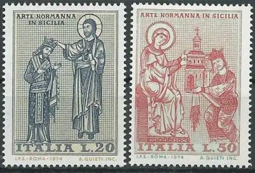 ITALIEN 1974 Mi-Nr. 1435/36 ** MNH