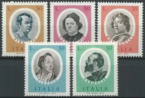 ITALIEN 1973 Mi-Nr. 1419/23 ** MNH