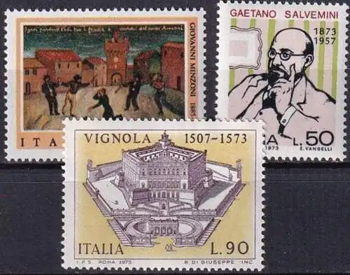 ITALIEN 1973 Mi-Nr. 1414 1415 1416 ** MNH