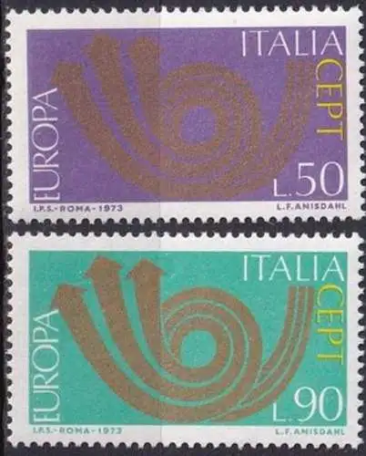 ITALIEN 1973 Mi-Nr. 1409/10 ** MNH