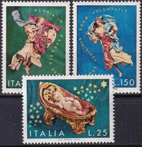 ITALIEN 1972 Mi-Nr. 1380/82 ** MNH